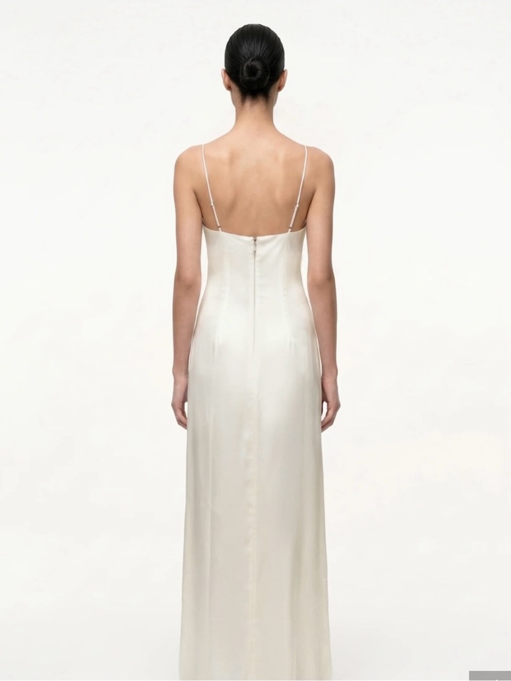 JW PEI Ivory Satin Slip Dress - Iris Print - Picture 3 of 7